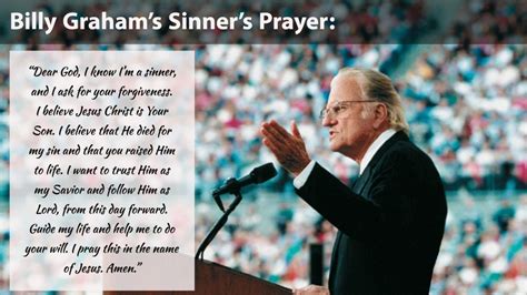 billy graham sinners prayer to be saved